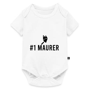 Maurer - Baby Premium Kurzarmbody - Weiß - Vorne