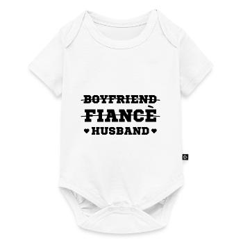 Boyfriend fiancé husband - Boyfriend Funny Gift - Baby Premium short-sleeve bodysuit - white - Front