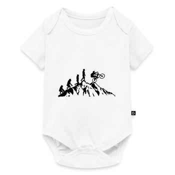 Évolution du VTT à vélo - Body à manches courtes Premium Bébé - blanc - Devant