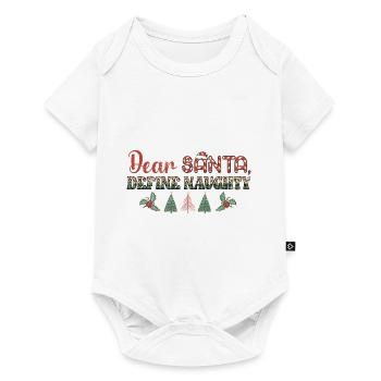 Merry Christmas, Christmas, Ugly Sweater, santa - Baby Premium short-sleeve bodysuit - white - Front