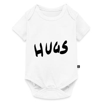 Hugs - Adoptez le lettrage - Body à manches courtes Premium Bébé - blanc - Devant