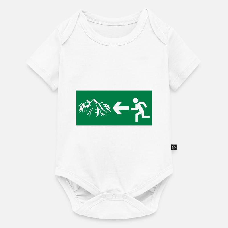 Montagnes - Body à manches courtes Premium Bébé - blanc