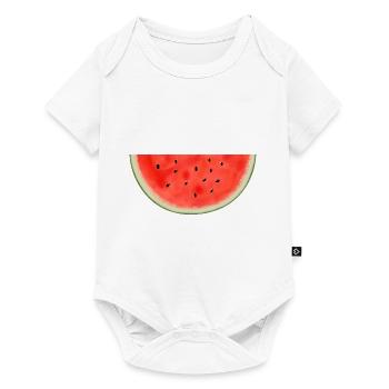 Melon, Été, Melons, Fruits, Fruits, Végétarien - Body à manches courtes Premium Bébé - blanc - Devant