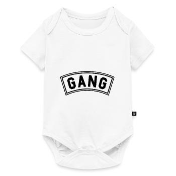 Gang Banner - Baby Premium Kurzarmbody - Weiß - Vorne