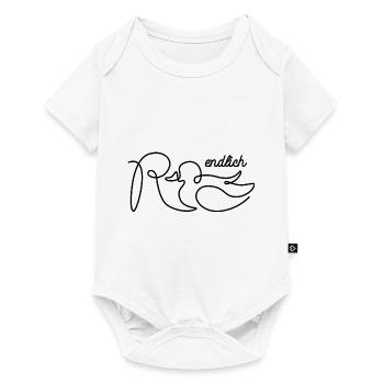 Endlich Rente Ente Rentner Ruhestand Pension - Baby Premium Kurzarmbody - Weiß - Vorne