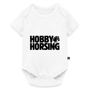 Hobby Horsing - Hobby Cheval - Equitation - Cadeau - Body à manches courtes Premium Bébé - blanc - Devant