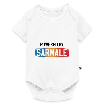 Angetrieben von Sarmale - Baby Premium Kurzarmbody - Weiß - Vorne