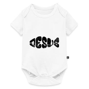 Jésus - Poisson - Amour - Croyants - Don - Body à manches courtes Premium Bébé - blanc - Devant