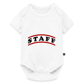 Staff Mitarbeiter - Baby Premium short-sleeve bodysuit - white - Front