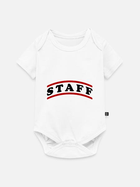 Staff Mitarbeiter - Baby Premium Kurzarmbody - Weiß