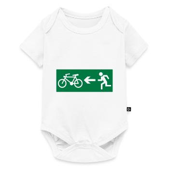 cycling - Baby Premium short-sleeve bodysuit - white - Front