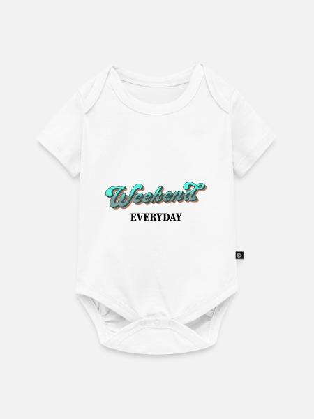 Weekend everyday - Baby Premium Kurzarmbody - Weiß
