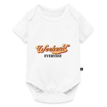 Weekend everyday - Baby Premium short-sleeve bodysuit - white - Front