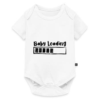 Baby loading - Schwangerschaft - Geschenk - Baby Premium Kurzarmbody - Weiß - Vorne