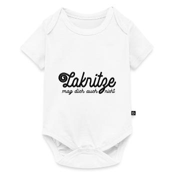 Lakritze mag dich auch nicht - Spruch - Baby Premium Kurzarmbody - Weiß - Vorne