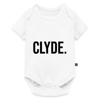 Partnerlook Partner Clyde - schwarz - Baby Premium Kurzarmbody - Weiß - Vorne