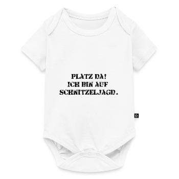 Platz da! Ich bin auf Schnitzeljagd. - Baby Premium Kurzarmbody - Weiß - Vorne