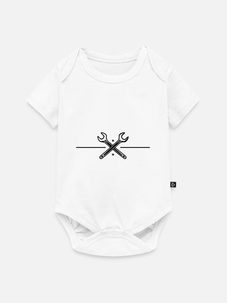 Schraubenschlüssel Symbol - Baby Premium Kurzarmbody - Weiß