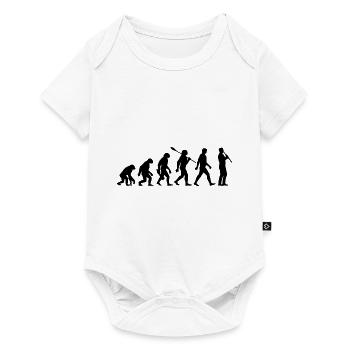 Evolution - Musiker - Klarinettist - Baby Premium Kurzarmbody - Weiß - Vorne