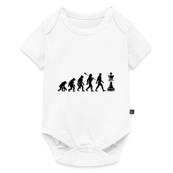 Evolution - Schach - Schachspieler - Baby Premium Kurzarmbody - Weiß - Vorne