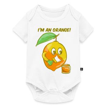 I'm an orange - Baby Premium short-sleeve bodysuit - white - Front