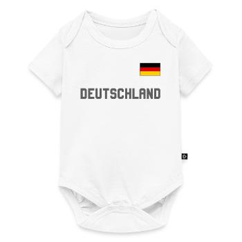 Germany jersey look with flag flag on chest - Baby Premium short-sleeve bodysuit - white - Front