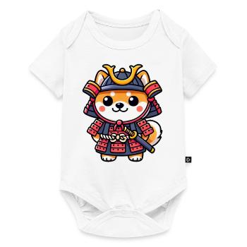 Samurai Shiba Inu - Baby Premium short-sleeve bodysuit - white - Front