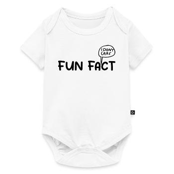 Fun Fact: I Don't Care | Funny Saying Sarcastic - Baby Premium short-sleeve bodysuit - white - Front