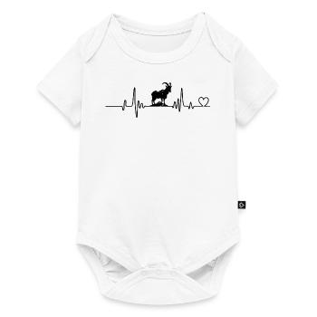 Battement de cœur de la chèvre - Body à manches courtes Premium Bébé - blanc - Devant