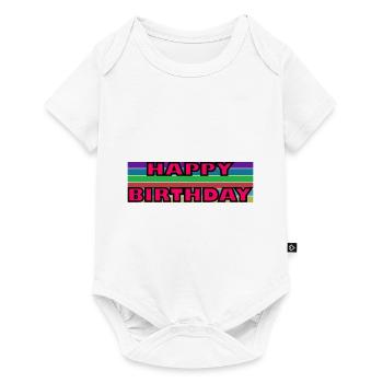 JAHRESTAG. ALLES GUTE ZUM GEBURTSTAG!. ALLES GUTE ZUM GEBURTSTAG!. - Baby Premium Kurzarmbody - Weiß - Vorne