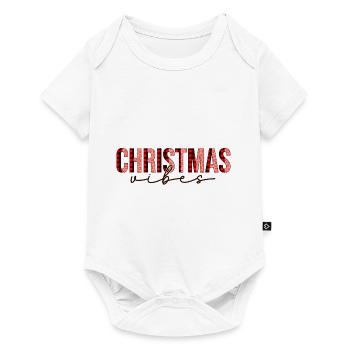 Joyeux Noël, Noël, vacances, jours fériés - Body à manches courtes Premium Bébé - blanc - Devant
