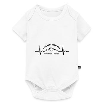 Alpenüberquerung, Salzburg Grado, Wandern, Fahrrad - Baby Premium Kurzarmbody - Weiß - Vorne