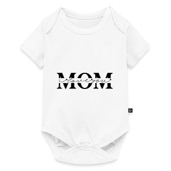 Mom - I Love You Elternliebe Mutter - Baby Premium Kurzarmbody - Weiß - Vorne