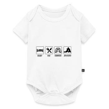 Brazilian Jiu-Jitsu BJJ - Baby Premium short-sleeve bodysuit - white - Front