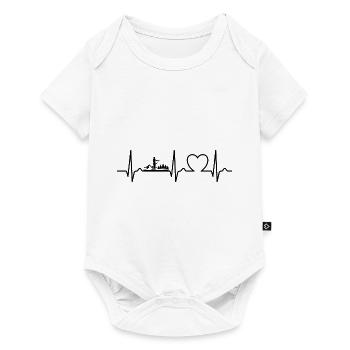 Heart Curve - SUP Stand up paddle - Body à manches courtes Premium Bébé - blanc - Devant