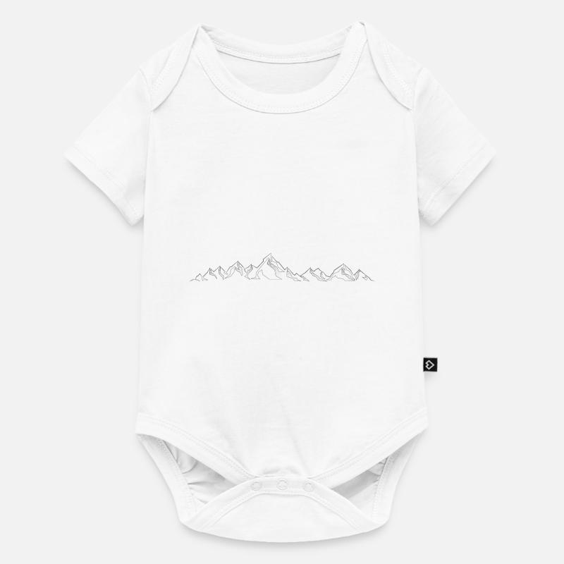 Mountains Mountain Mountain Range Panorama Line Mountains - Baby Premium short-sleeve bodysuit - white