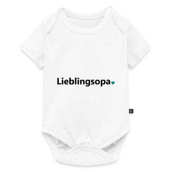 Lieblingsopa bester Opa der Welt Spruch Geschenk - Baby Premium Kurzarmbody - Weiß - Vorne