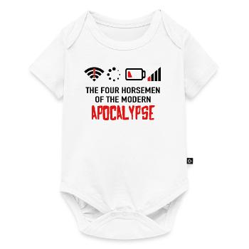 The Four Horsemen Of The Modern Apocalypse - Geek - Baby Premium Kurzarmbody - Weiß - Vorne