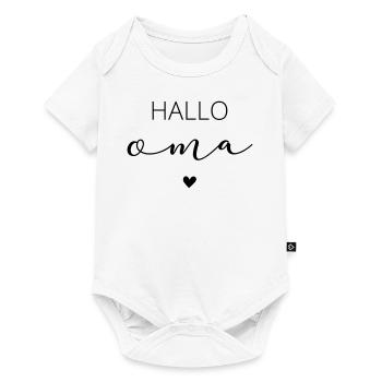 Du wirst Oma! Schwangerschaftsverkündung - Baby Premium Kurzarmbody - Weiß - Vorne