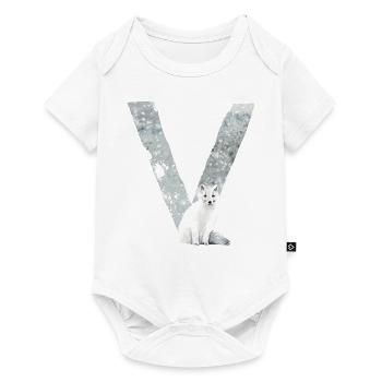 V – caractère décoratif – hiver - Body à manches courtes Premium Bébé - blanc - Devant