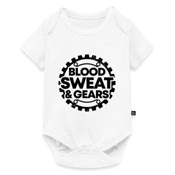 Blood Sweat And Gears Car Mechanic Automobile Love - Baby Premium short-sleeve bodysuit - white - Front