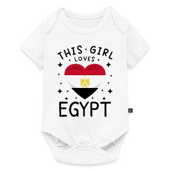 Egypte Drapeau Hurghada Afrique Drapeau égyptien - Body à manches courtes Premium Bébé - blanc - Devant