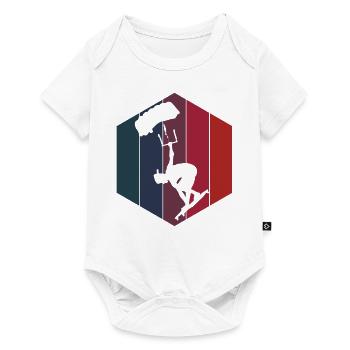 Kitesurf Idée Cadeau Sports Nautiques Fun - Body à manches courtes Premium Bébé - blanc - Devant