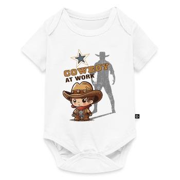 Cowboy at Work - Baby Premium short-sleeve bodysuit - white - Front