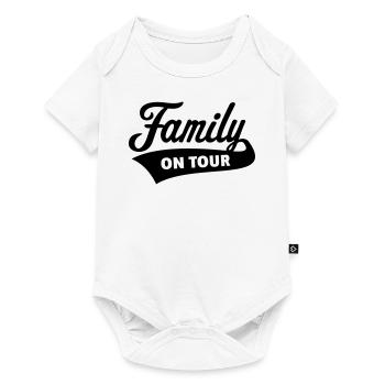 Family On Tour (Family Holiday / Black) - Baby Premium short-sleeve bodysuit - white - Front