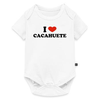 I Love Cacahuète - Body à manches courtes Premium Bébé - blanc - Devant