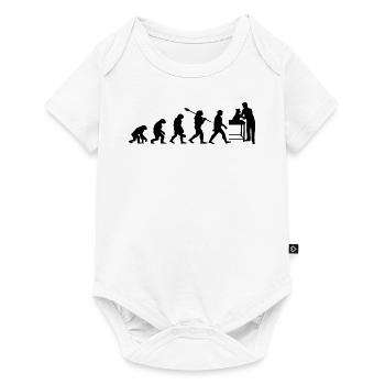 Veterinary Evolution Geschenk für Tierärzte - Baby Premium Kurzarmbody - Weiß - Vorne