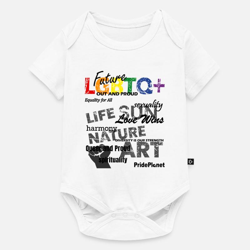 Célébrer l’amour et la diversité - Body à manches courtes Premium Bébé - blanc