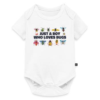 Just A Boy Who Loves Bugs Boys Bug Lover Funny - Body à manches courtes Premium Bébé - blanc - Devant