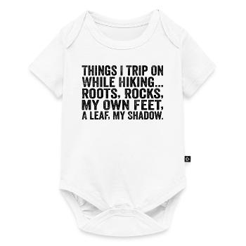 Dinge, über die ich beim Wandern stolpere Wurzeln rockt mein eigenes F - Baby Premium Kurzarmbody - Weiß - Vorne